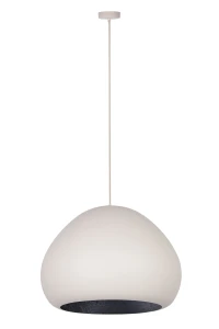 Lampa wisząca Lava beżowo-czarny 1xE27 – Sigma