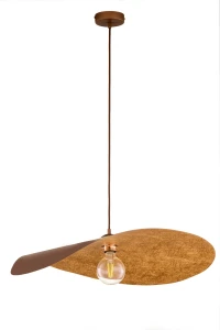 Lampa wisząca Leaf brązowo-miedziany 1xE27 – Sigma