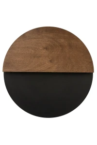 Kinkiet Luna M czarny z wenge LED – Sigma