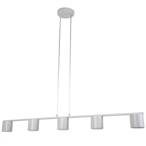 Lampa wisząca Mila 5 szary beż 5xGX53 – Sigma