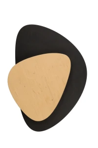 Kinkiet Pedra czarny z dębem LED – Sigma