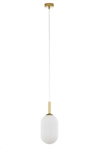 Lampa wisząca Pluum 1 M ⌀15 cm złoty szczotkowany 1xE14 – Sigma