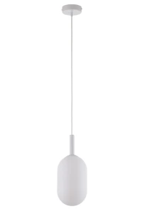 Lampa wisząca Pluum 1 M ⌀15 cm biały 1xE14 – Sigma