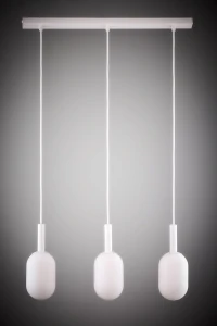 Lampa wisząca Pluum 3 prosty biały 3xE14 – Sigma