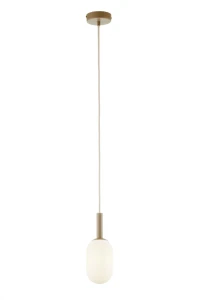 Lampa wisząca Pluum 1 S ⌀10 cm ciepły beż 1xE14 – Sigma