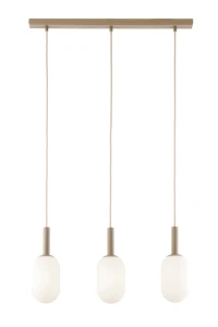 Lampa wisząca Pluum 3 prosty ciepły beż 3xE14 – Sigma