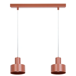 Lampa wisząca Rif 2 ceglany 2xE27 – Sigma
