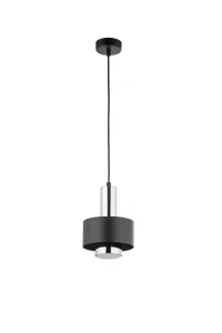Lampa wisząca Rif Lux 1 S czarno-srebrny 1xGX53 – Sigma