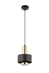 Lampa wisząca Rif Lux 1 S czarno-złoty 1xGX53 – Sigma