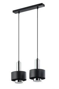 Lampa wisząca Rif Lux 2 czarno-srebrny 2xGX53 – Sigma
