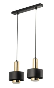 Lampa wisząca Rif Lux 2 czarno-złoty 2xGX53 – Sigma