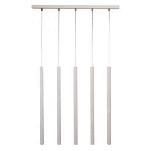 Lampa wisząca Sopel 5 szary beż 5xG9 – Sigma