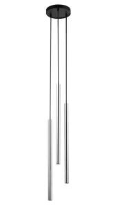 Lampa wisząca Sopel Lux 3 koło czarno-srebrny 3xG9 – Sigma
