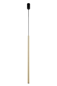 Lampa wisząca Sopel Lux 1 długi czarno-złoty 1xG9 – Sigma