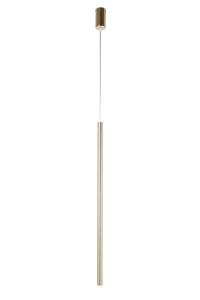 Lampa wisząca Sopel Premium 1 długi złoty szczotkowany 1xG9 – Sigma