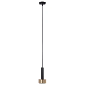 Lampa wisząca Stamp 1 czarny ze szczotkowanym złotem 1xGX53 – Sigma