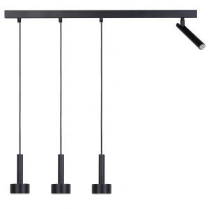 Lampa wisząca Stamp 3+1 czarny 3xGX53 + 1xG9 – Sigma
