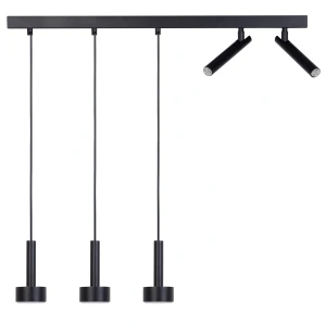 Lampa wisząca Stamp 3+2 czarny 3xGX53 + 2xG9 – Sigma