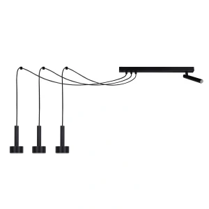 Lampa wisząca Stamp Spider 3+1 czarny 3xGX53 + 1xG9 – Sigma