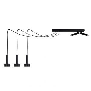 Lampa wisząca Stamp Spider 3+2 czarny 3xGX53 + 2xG9 – Sigma
