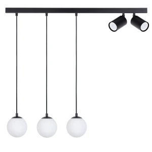 Lampa wisząca Tavira 3+2 czarny 3xG9 + 2xGU10 – Sigma