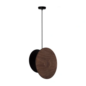 Lampa wisząca Tola 1 czarny z brązem 1xE27 – Sigma