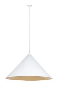 Lampa wisząca Vesuvio M biało-złoty 3xE27 – Sigma