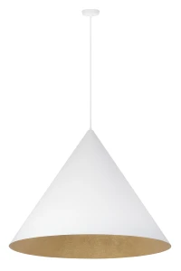 Lampa wisząca Vesuvio L biało-złoty 3xE27 – Sigma