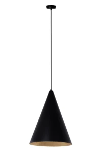 Lampa wisząca Vesuvio S czarno-złoty 1xE27 – Sigma