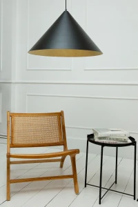 Lampa wisząca Vesuvio M czarno-złoty 1xE27 – Sigma