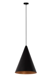 Lampa wisząca Vesuvio S czarno-miedziany 1xE27 – Sigma