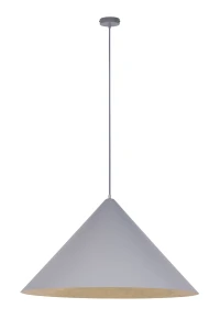 Lampa wisząca Vesuvio M szaro-złoty 1xE27 – Sigma