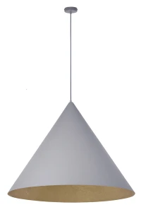 Lampa wisząca Vesuvio L szaro-złoty 1xE27 – Sigma
