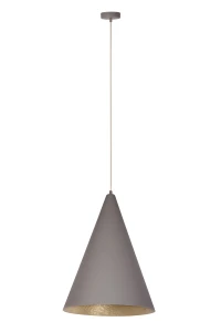 Lampa wisząca Vesuvio S taupe ze złotem 1xE27 – Sigma
