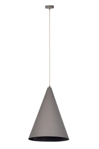 Lampa wisząca Vesuvio S taupe z czernią 1xE27 – Sigma