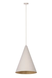 Lampa wisząca Vesuvio S beżowo-złoty 1xE27 – Sigma