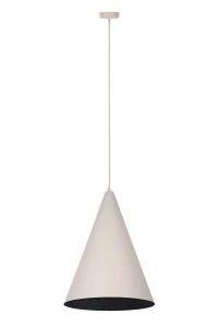 Lampa wisząca Vesuvio S beżowo-czarny 1xE27 – Sigma