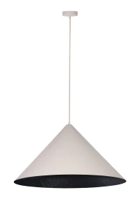 Lampa wisząca Vesuvio M beżowo-czarny 3xE27 – Sigma