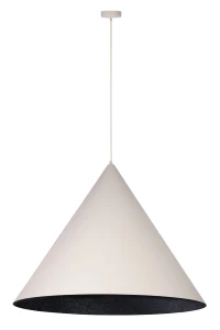Lampa wisząca Vesuvio L beżowo-czarny 1xE27 – Sigma