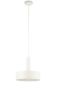 Lampa wisząca Vitrum koło biały 1xE27 – Sigma