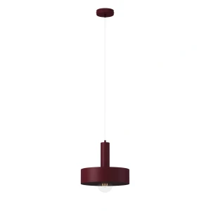 Lampa wisząca Vitrum koło bordowy 1xE27 – Sigma