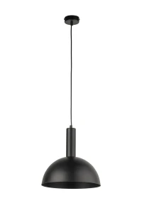Lampa wisząca Vitrum kopuła M czarny 1xE27 – Sigma