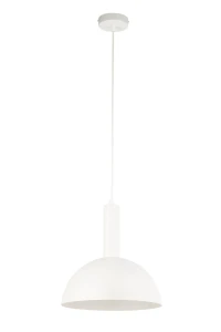 Lampa wisząca Vitrum kopuła M biały 1xE27 – Sigma