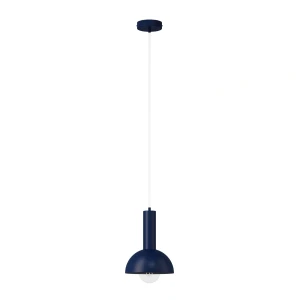 Lampa wisząca Vitrum kopuła S granatowy 1xE27 – Sigma