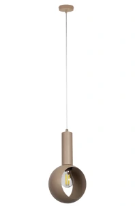 Lampa wisząca Vitrum oczko ciepły beż 1xE27 – Sigma