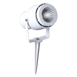 Oprawa Ogrodowa LED V-TAC Wbijana 12W Biała ZIELONY LED VT-857  720lm