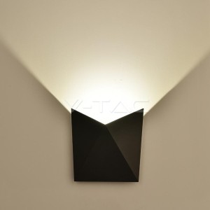 Kinkiet Ścienny V-TAC 5W LED Czarny IP65 VT-825 3000K 550lm