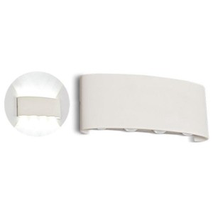 Oprawa Ścienna Góra/Dół V-TAC 8W LED Biała IP54 VT-848 4000K 800lm