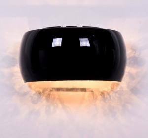 Lumina Deco Lampa Ścienna Kinkiet Nowoczesny Czarny Disposa