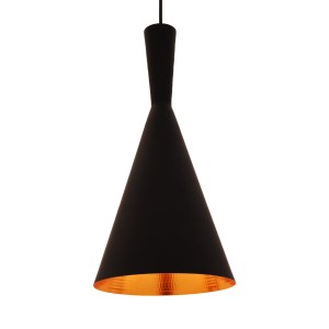 Lumina Deco Lampa Wisząca Loft Industrialna Czarna Foggi 12A